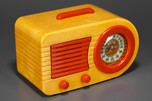 Great Fada 1000 Insert ’Bullet’ Catalin Radio Yellow + Red